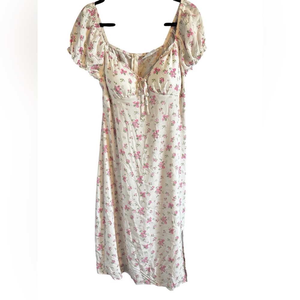 No Boundaries Floral Midi Dress